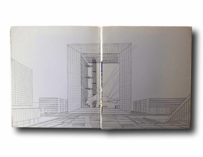 Photo showing a sample spread of the book L'Arche de la Fraternité