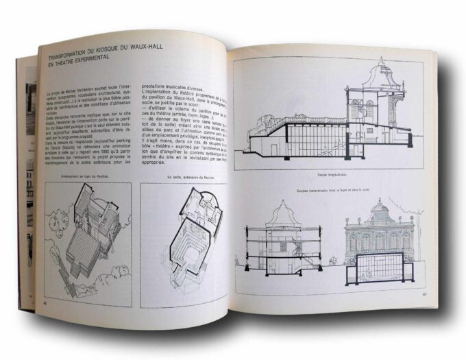 Photo showing a sample spread of the book La Tour Ferrée : Projects dans la ville