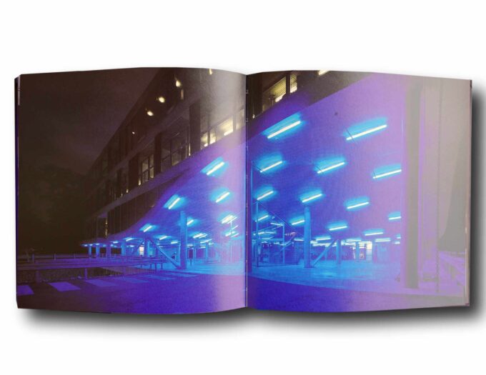 Photo showing a sample spread of the book MVRDV at VPRO