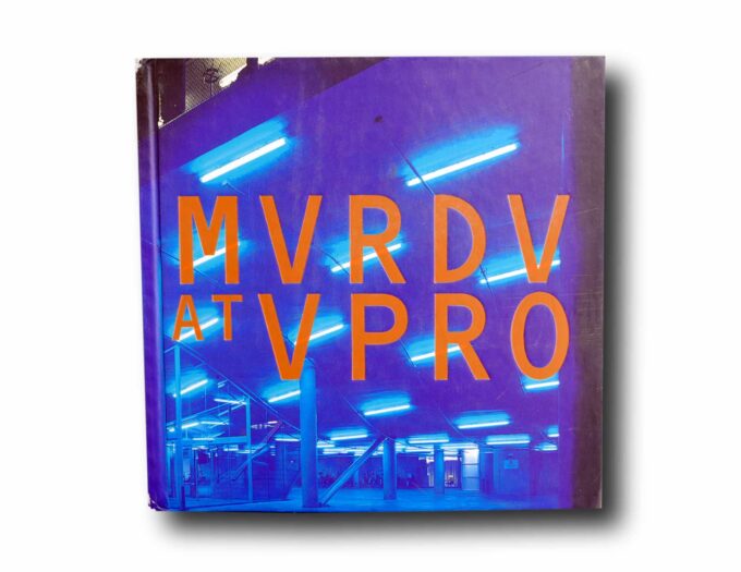 Photo showing the book MVRDV at VPRO