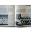 Photo showing a sample spread of the book Construire une exposition – Eine Ausstellung bauen – Building an Exhitibition