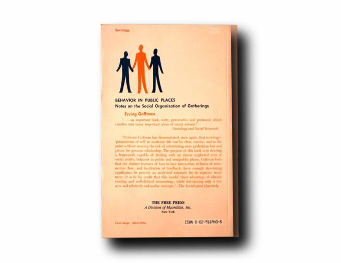 Goffman-Behavior-in-Public-Places-taka Photo showing a sample spread of the book Behavior in Public Places