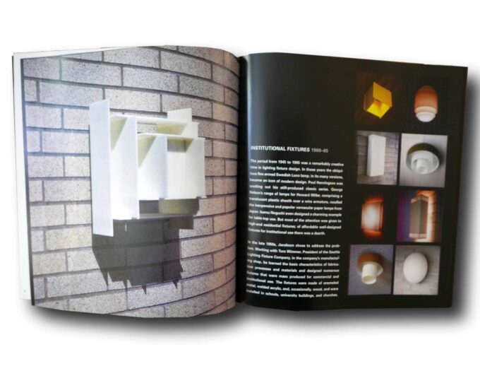 Photo showing a sample spread of the book Elegant Explorations: The Designs of Phillip Jacobson