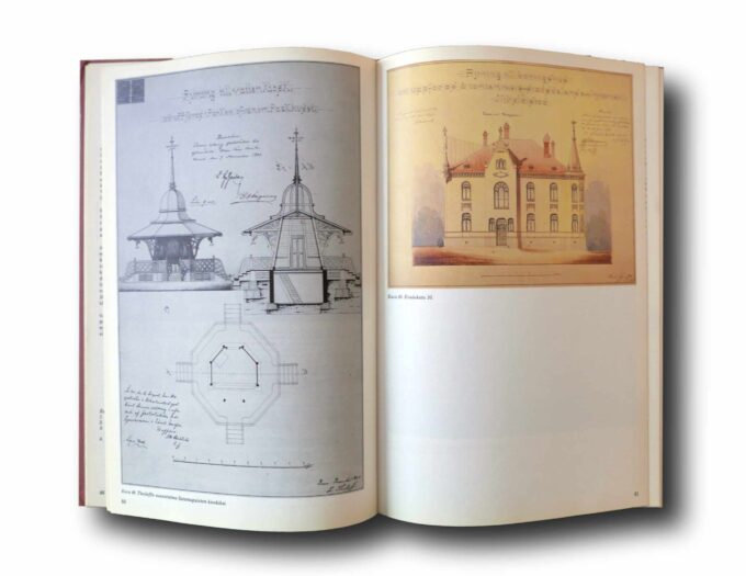 Rakennettiin-uusi-Vaasa-auk Photo showing a sample spread of the book Rakennettiin uusi Vaasa