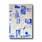 poster featuring a selection of old furniture, architectural details and forms
