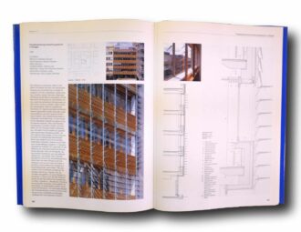 Photo showing a sample spread of the book Glasbau Atlas