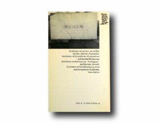 Photo showing a sample spread of the book Hans Hollein – Museum in Mönchengaldbach