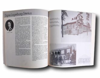 Photo showing a sample spread of the book Arkkitehteja – Architects