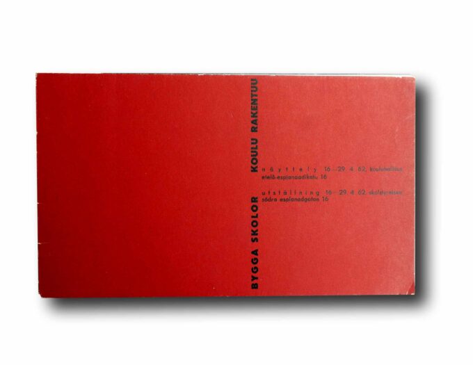 Bygga-skolor-Koulu-rakentuu-kansi Photo showing the book Koulu rakentuu – Bygga skolor