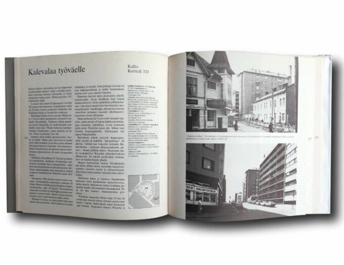 Herrasvaen-ja-tyolaisten-kaupunki-auk Photo showing a sample spread of the book Herrasväen ja työläisten kaupunki