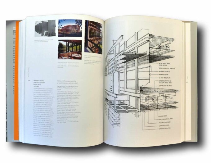 Eero-Saarinen-Shaping-the-Future-auk Photo showing a sample spread of the book Eero Saarinen: Shaping the Future