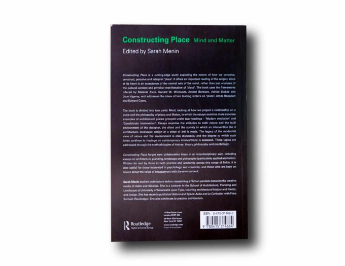 Photo showing a sample spread of the book Constructing Place: Mind and Matter