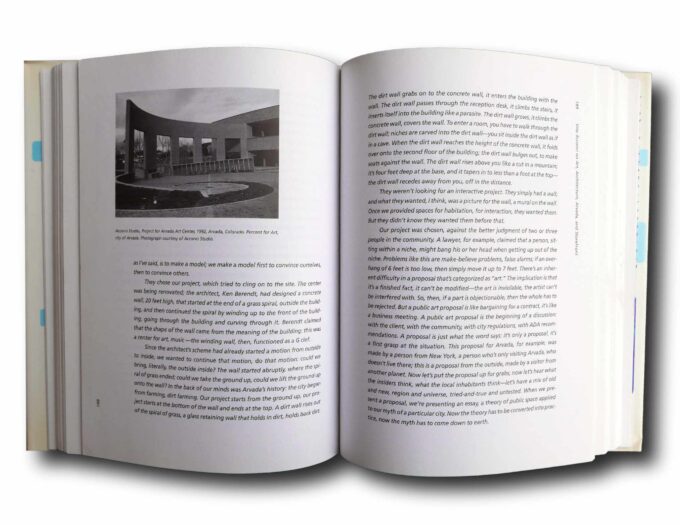 Dialogues-in-Public-Art-auk Photo showing a sample spread of the book Dialogues in Public Art