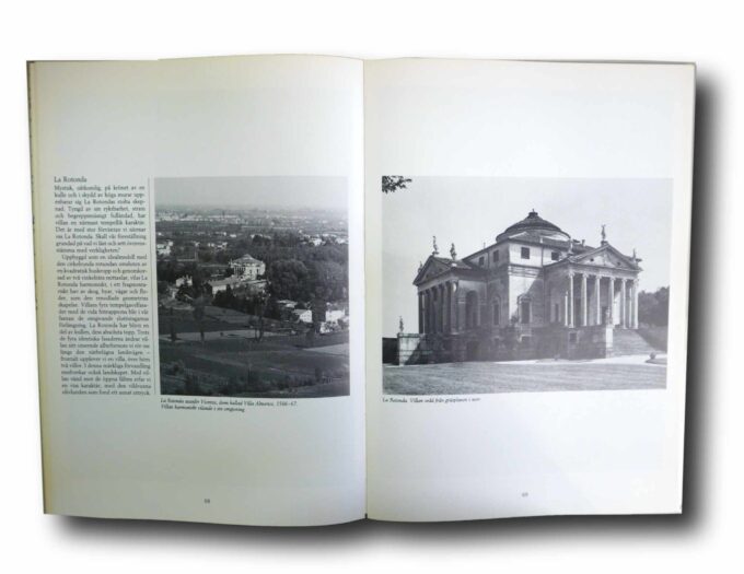 Palladio-idag-auk Photo showing a sample spread of the book Palladio idag