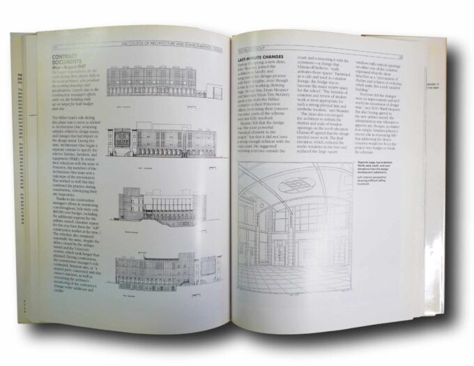 Photo showing a sample spread of the book The Design Process