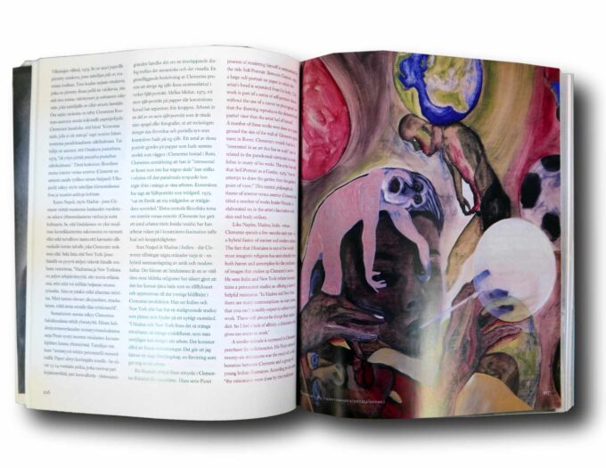Photo showing a sample spread of the book Helsingin Juhlaviikot – Helsinki Festival 1995