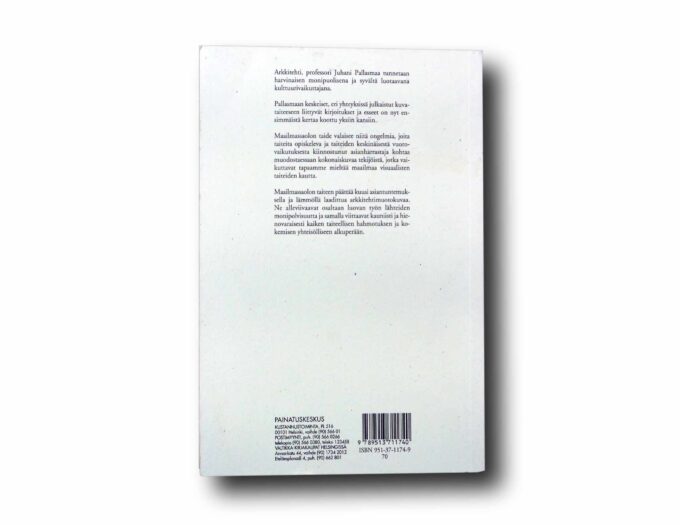 Photo showing a sample spread of the book Maailmassaolon taide