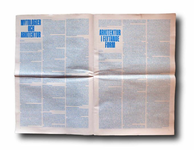 NORA-1-2025-auk Photo showing a sample spread of the book Nordic Review of Architecture 1/2025
