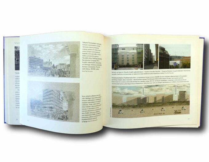 Uhattu-Helsinki-auk Photo showing a sample spread of the book Uhattu Helsinki