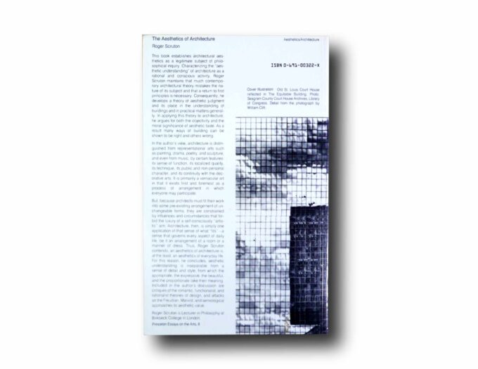 The-Aesthetics-of-Architecture-taka Photo showing a sample spread of the book The Aesthetics of Architecture