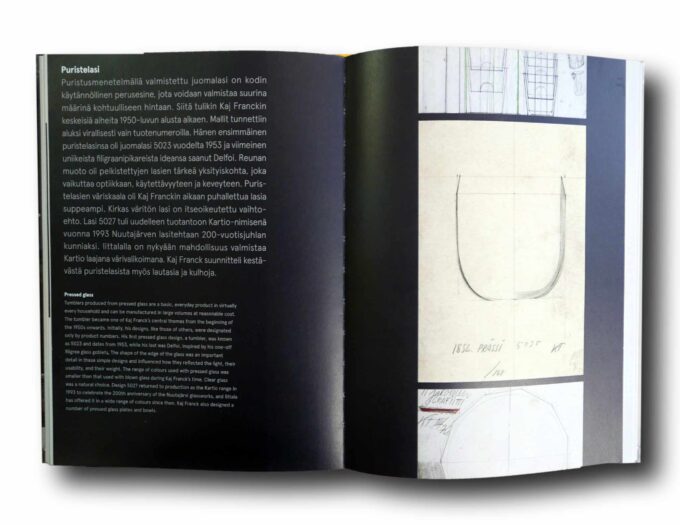 Photo showing a sample spread of the book Kaj Franck