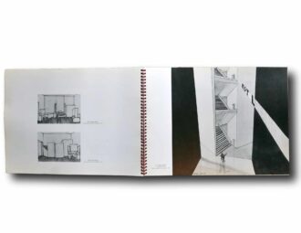 Photo showing a sample spread of the book Architettura futurista
