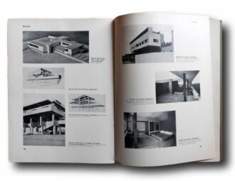Photo showing a sample spread of the book Beton als Gestalter