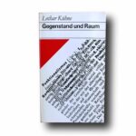 Photo showing the book Gegenstand und Raum