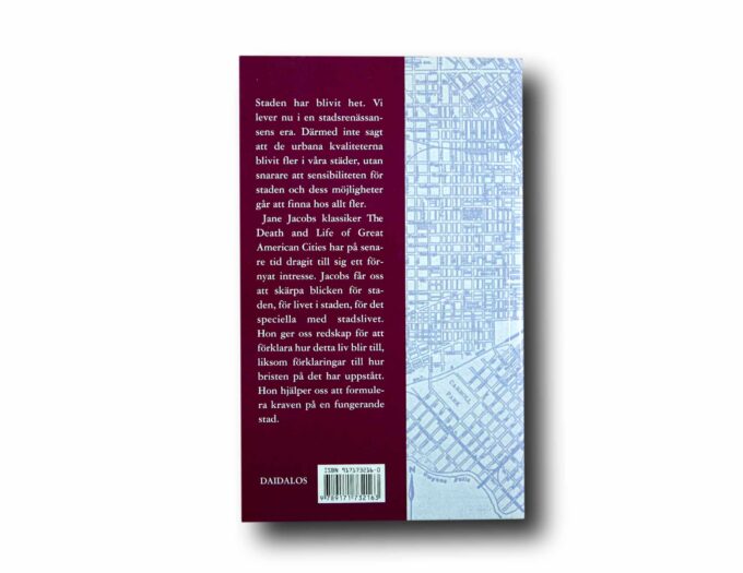 Photo showing a sample spread of the book Den amerikanska storstadens liv och förfall