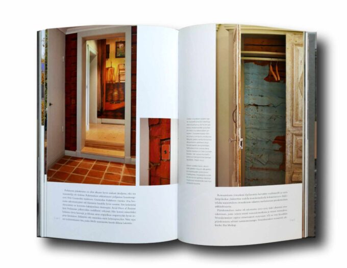 Kartanoista-huvimajaan-auk Photo showing a sample spread of the book Kartanoista huvimajaan