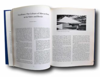 Photo showing a sample spread of the book Mies Reconsidered