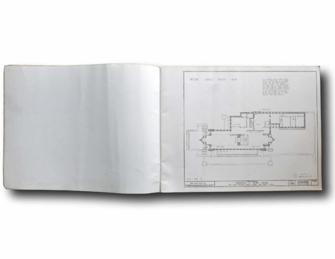 Photo showing a sample spread of the book The Robie House