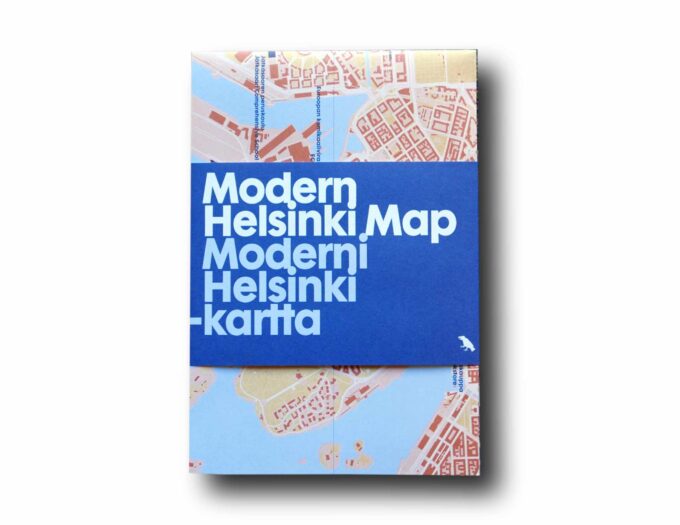 Modern-Helsinki-Map-cover Photo showing the book Moderni Helsinki -kartta | Modern Helsinki Map