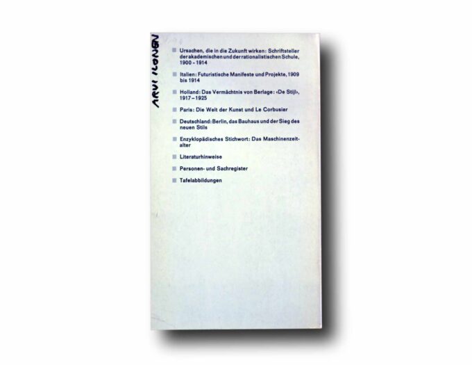 Photo showing a sample spread of the book Die Revolution der Architektur