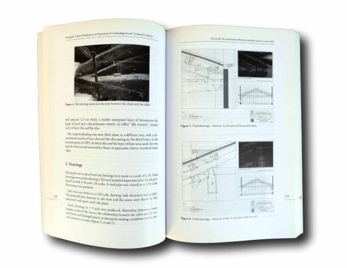 European-Timber-Buildings-auk Photo showing a sample spread of the book European Timber Buildings as an Expression of Technological and Technical Cultures