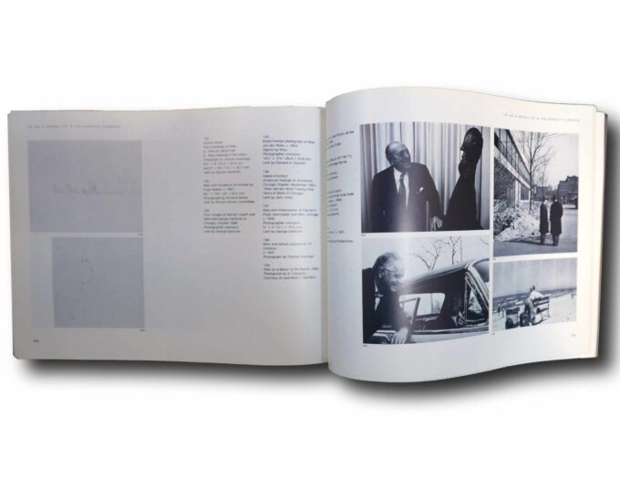 Mies-van-der-Rohe-Architect-as-Educator-auk Photo showing a sample spread of the book Mies van der Rohe: Architect as Educator