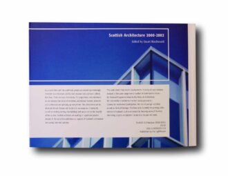Photo showing a sample spread of the book Scottish Architecture 2000–2002