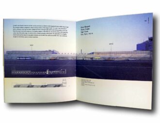 Photo showing a sample spread of the book Architecture in Austria: A Survey on the 20th Century