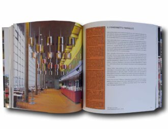 Photo showing a sample spread of the book Oulun kulttuuriympäristöohjelma