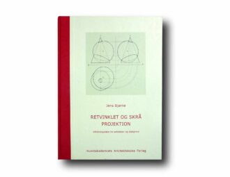Photo showing a sample spread of the book Retvinklet og skrå projektion