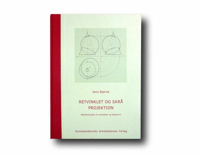 Photo showing a sample spread of the book Retvinklet og skrå projektion
