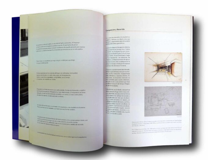 Photo showing a sample spread of the book Rogelio Salmona espacios abiertos / espacios colectivos