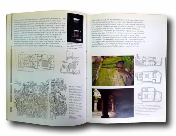 Thematic-Space-in-Indian-Architecture-auk Photo showing a sample spread of the book Thematic Space on Indian Architecture
