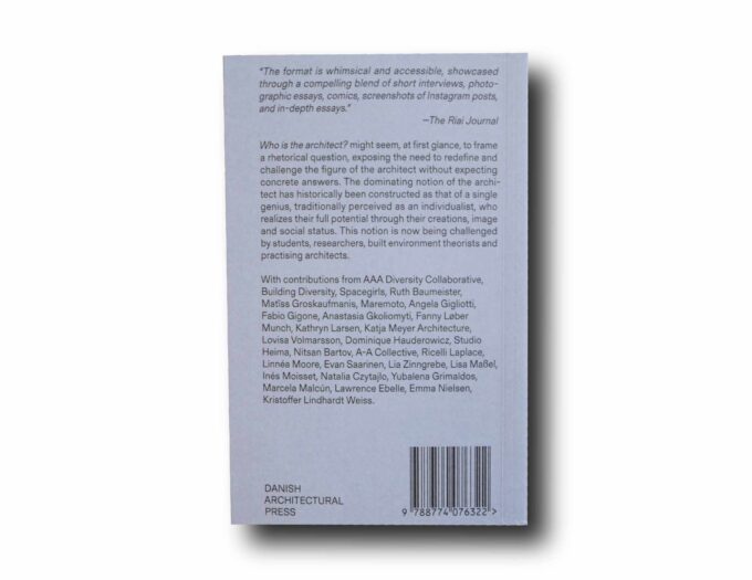 Who-is-the-architect-taka Photo showing a sample spread of the book Who is the Architect?