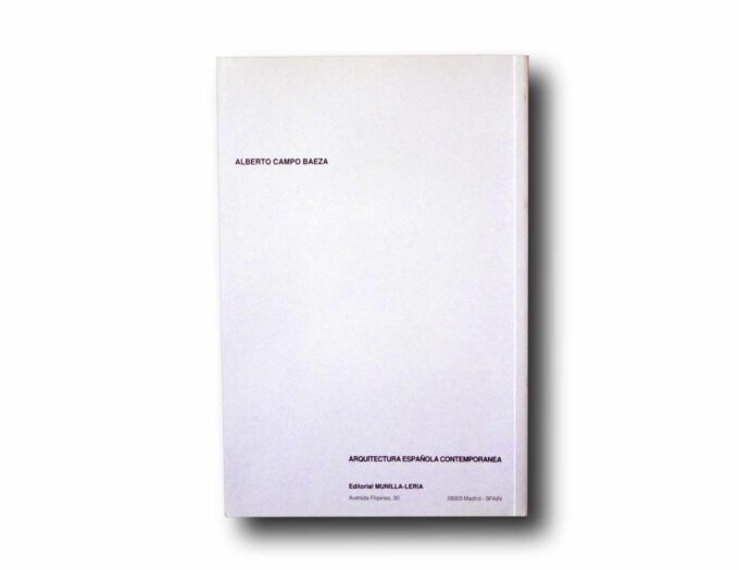 Photo showing a sample spread of the book Campo Baeza