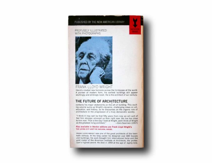 FLW-The-Future-of-Architecture-taka Photo showing a sample spread of the book The Future of Architecture