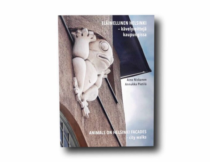 Elaimellinen-Helsinki-kansi Photo showing the book Eläimellinen Helsinki – kävelyreittejä kaupungissa