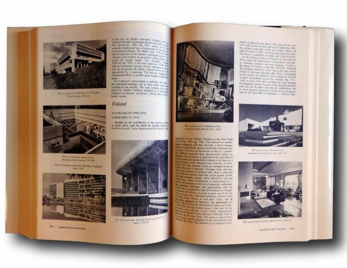 Photo showing a sample spread of the book A History of Modern Art