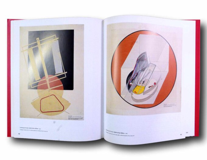 Laszlo-Moholy-Nagy-auk Photo showing a sample spread of the book László Moholy-Nagy Retrospective