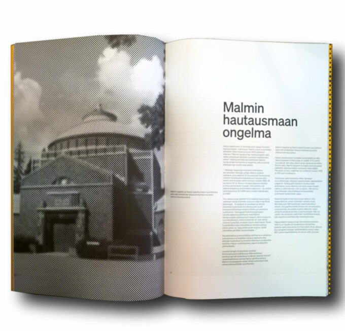 Harjun-pieni-monumentti-auk Photo showing a sample spread of the book Harjun pieni monumenti